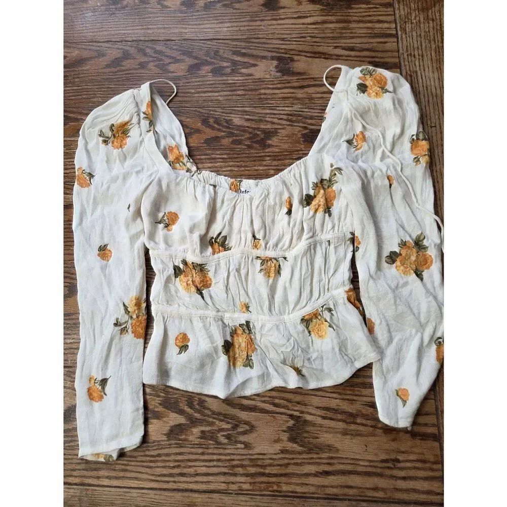 Reformation Plath Top In Constance Size XS